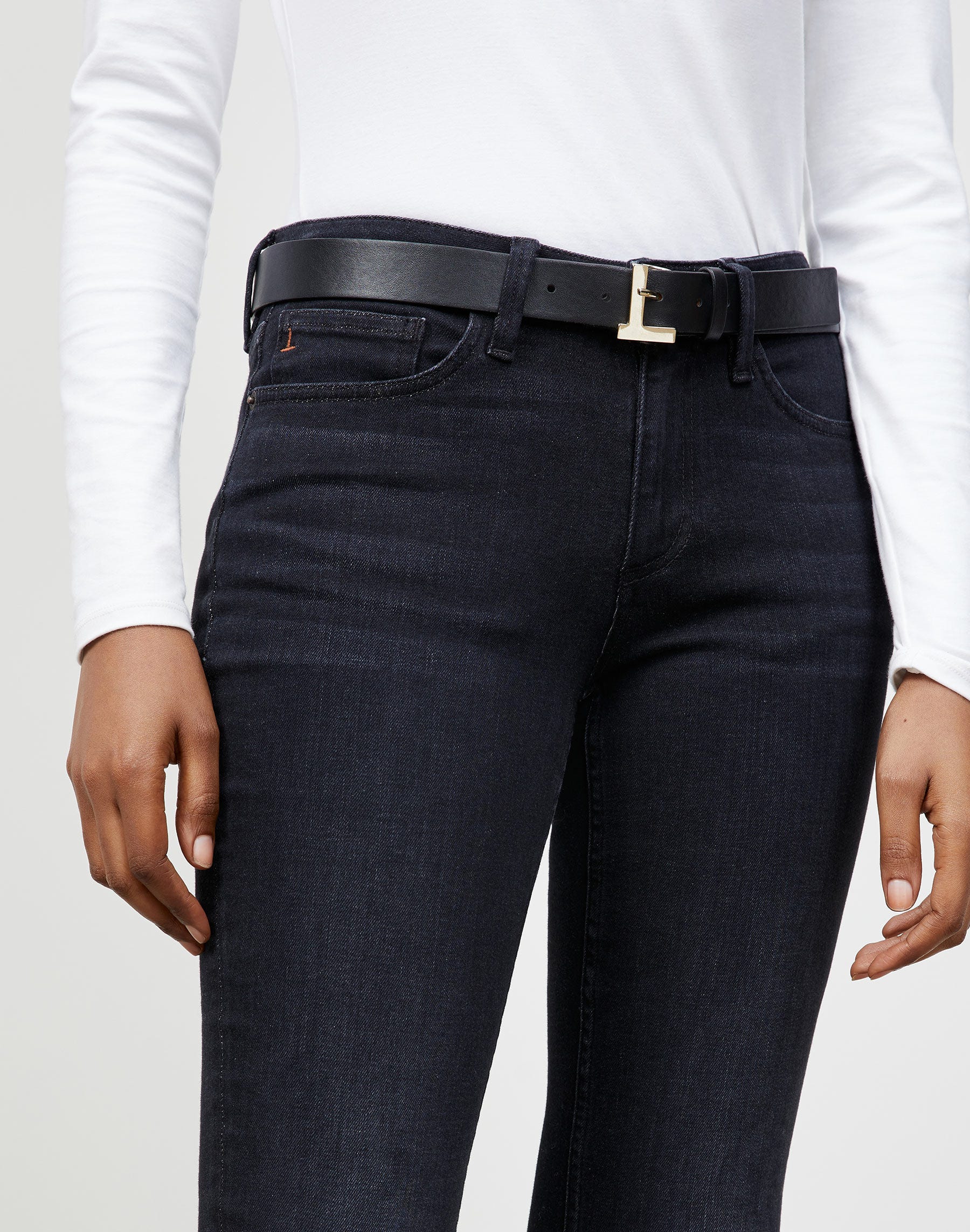 Nappa Leather L Beam Belt