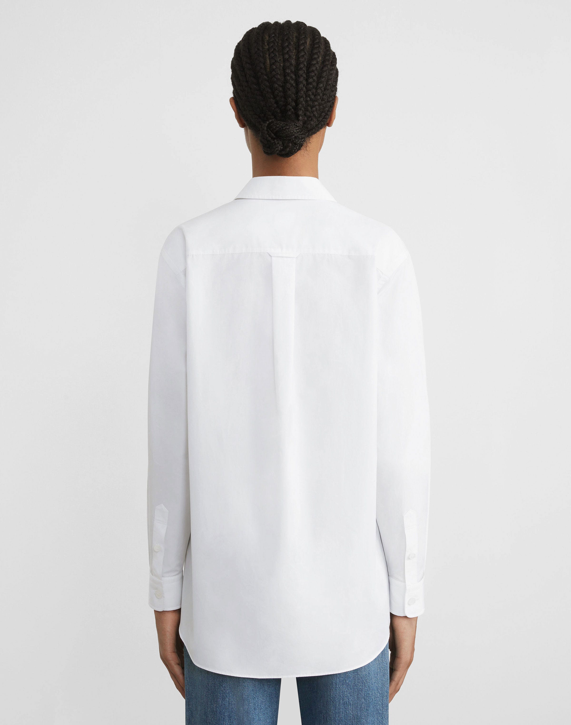 Petite Organic Cotton Poplin Oversized Shirt