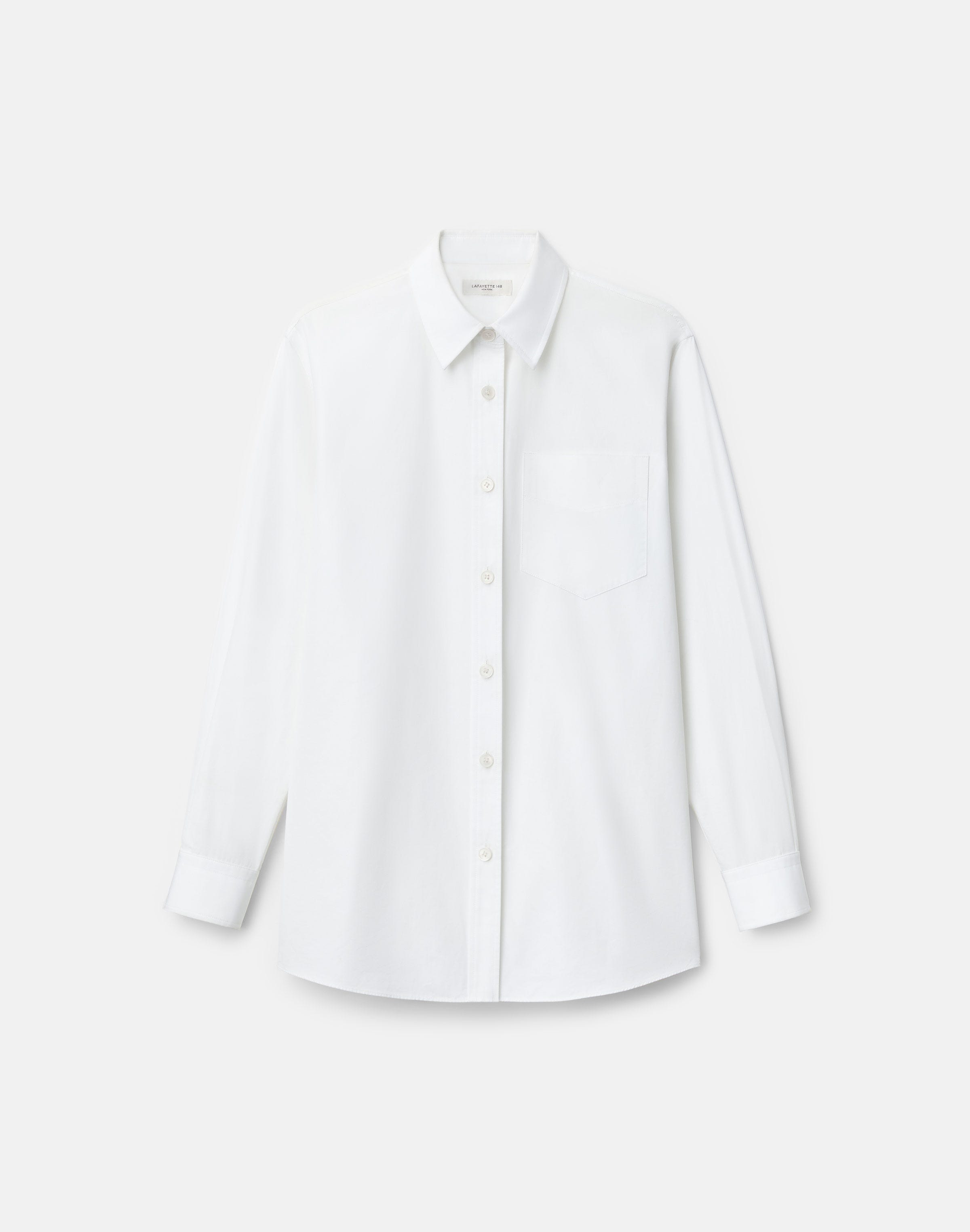 Petite Organic Cotton Poplin Oversized Shirt