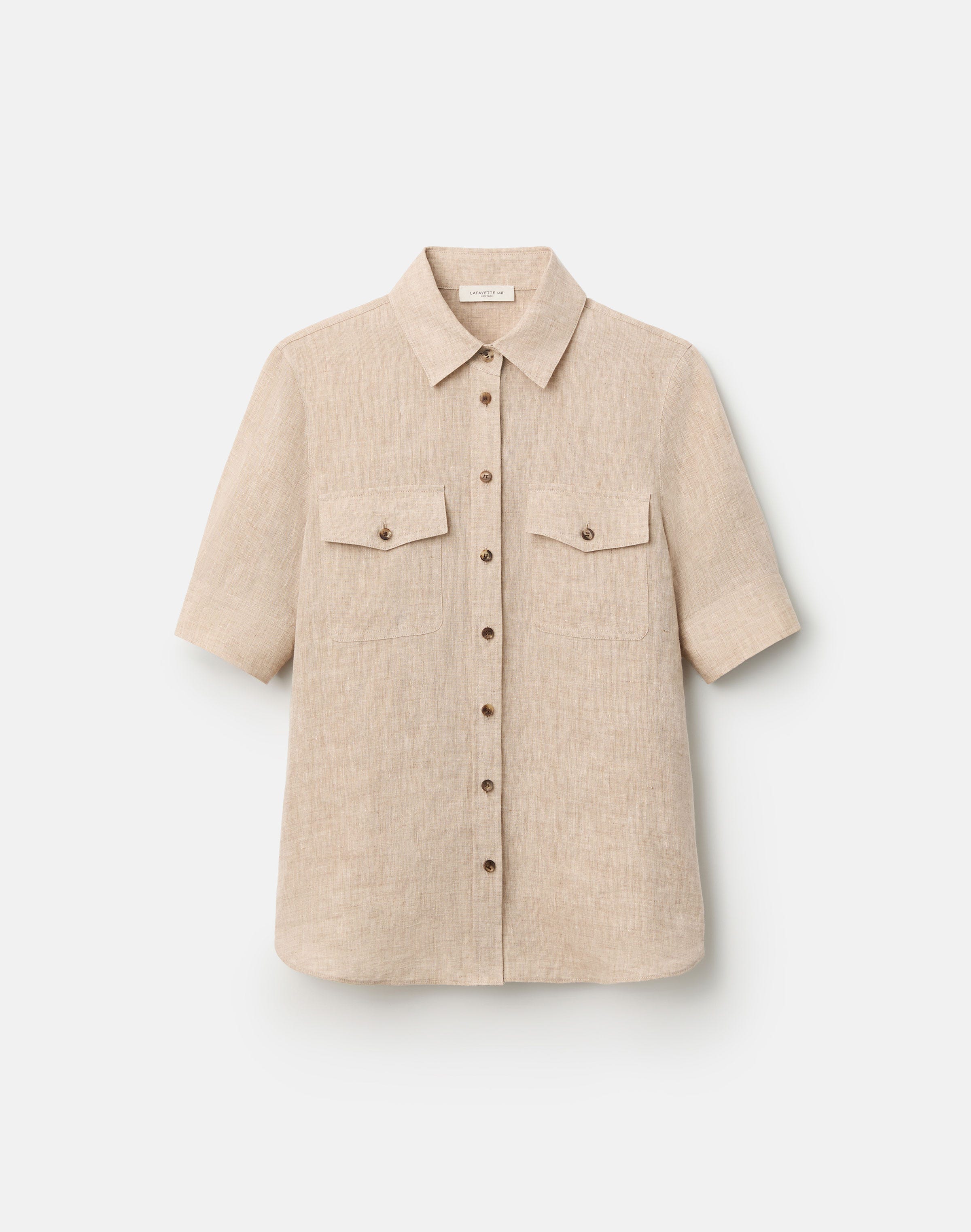 Organic Linen Patch Pocket Shirt