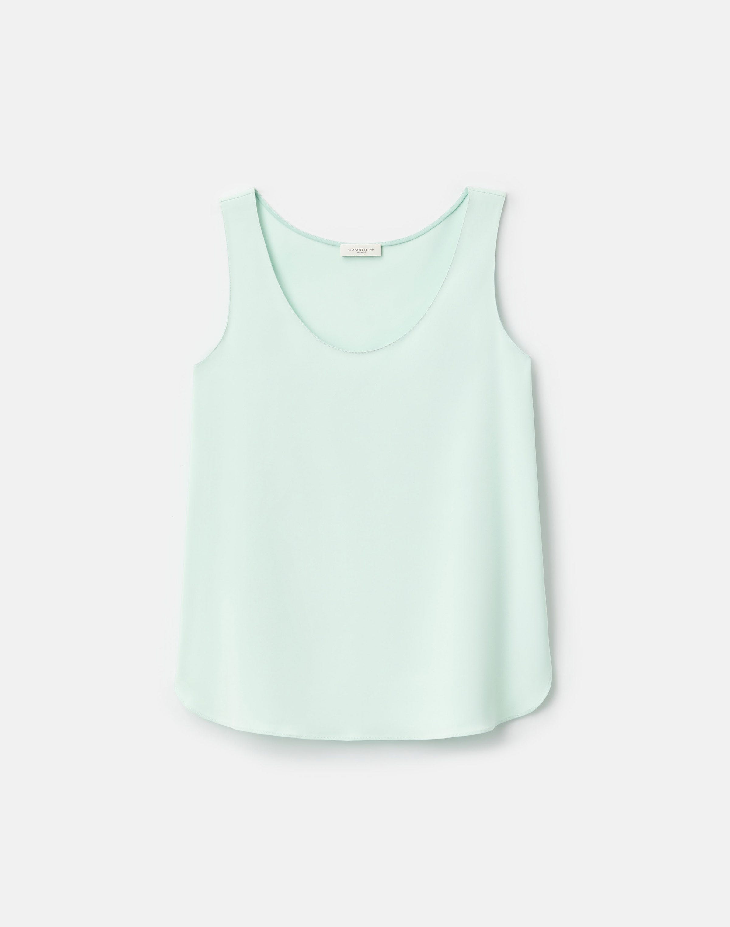 Organic Silk Stretch Crepe De Chine Sleeveless Blouse