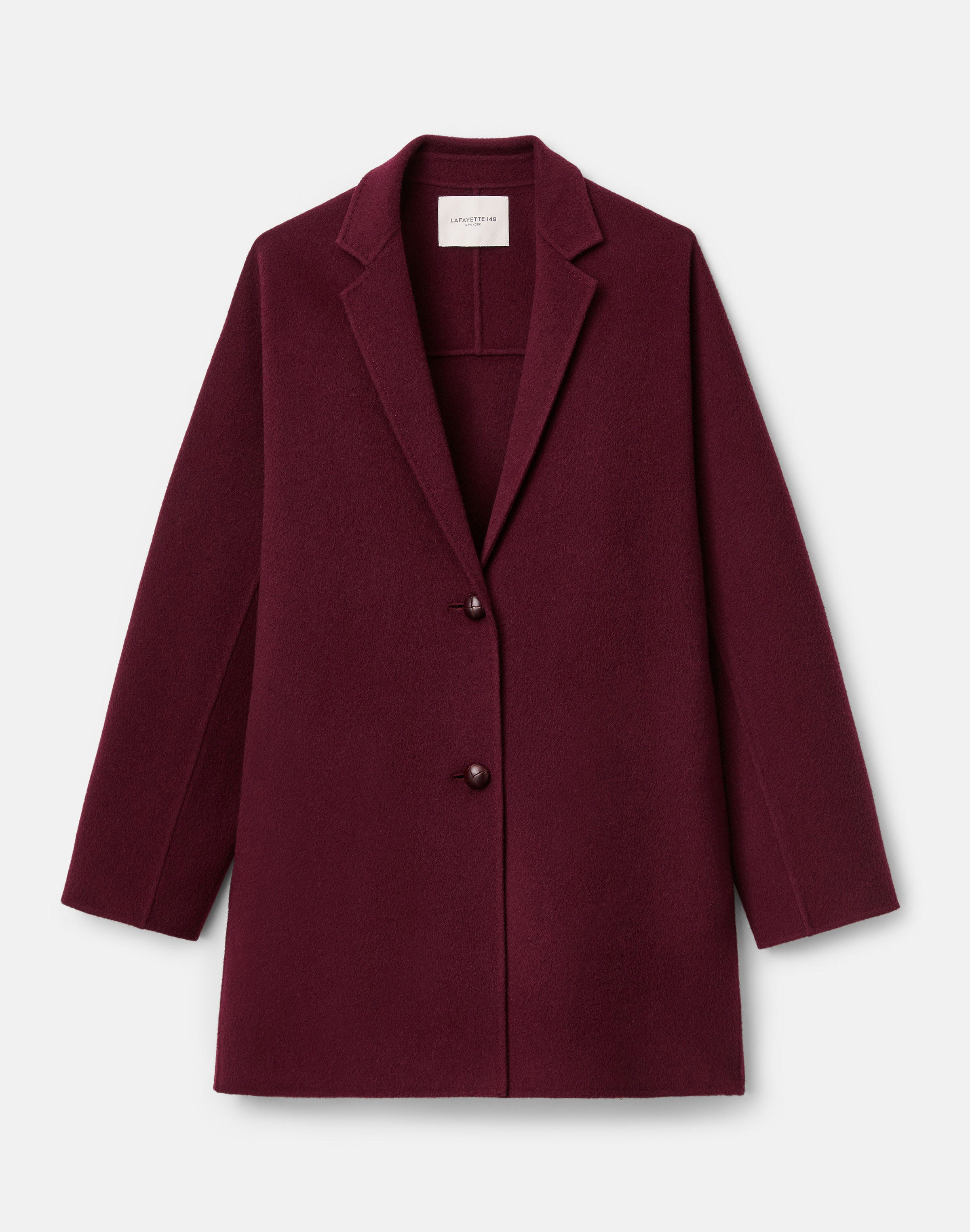 Plus-Size Wool-Cashmere Double Face Car Coat