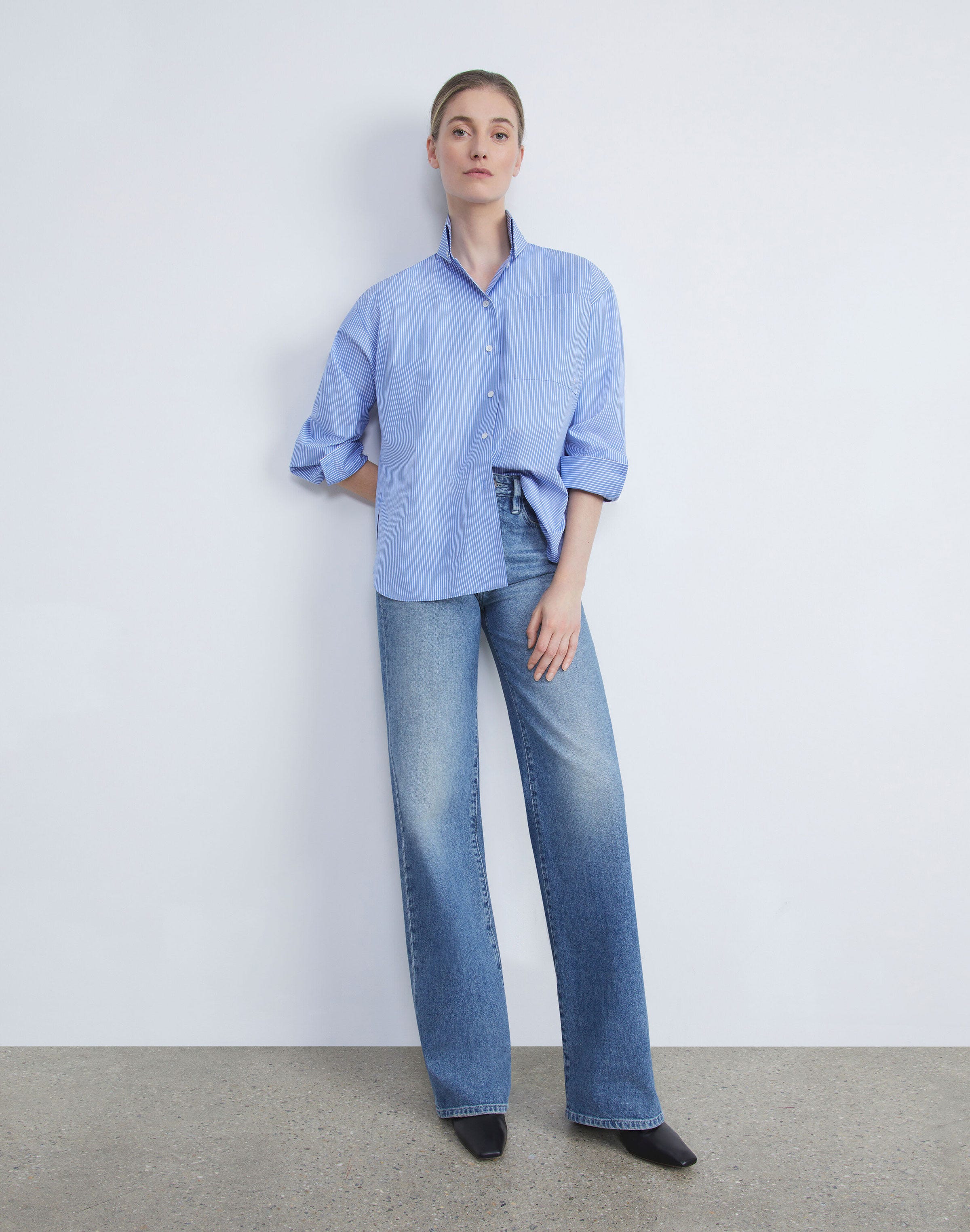 L148 Denim Wyckoff Wide-Leg Jean