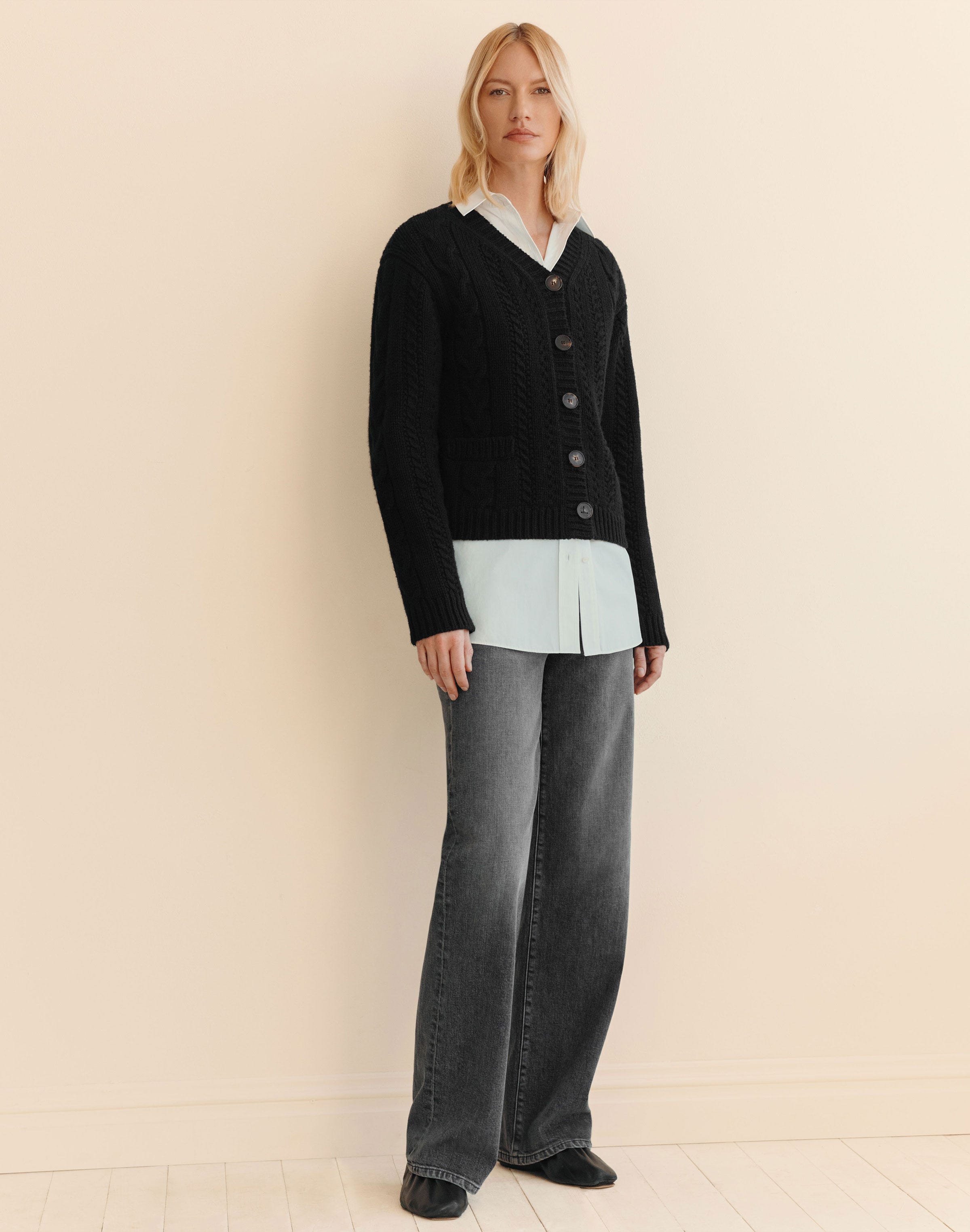 L148 Denim Wyckoff Wide Leg Jean