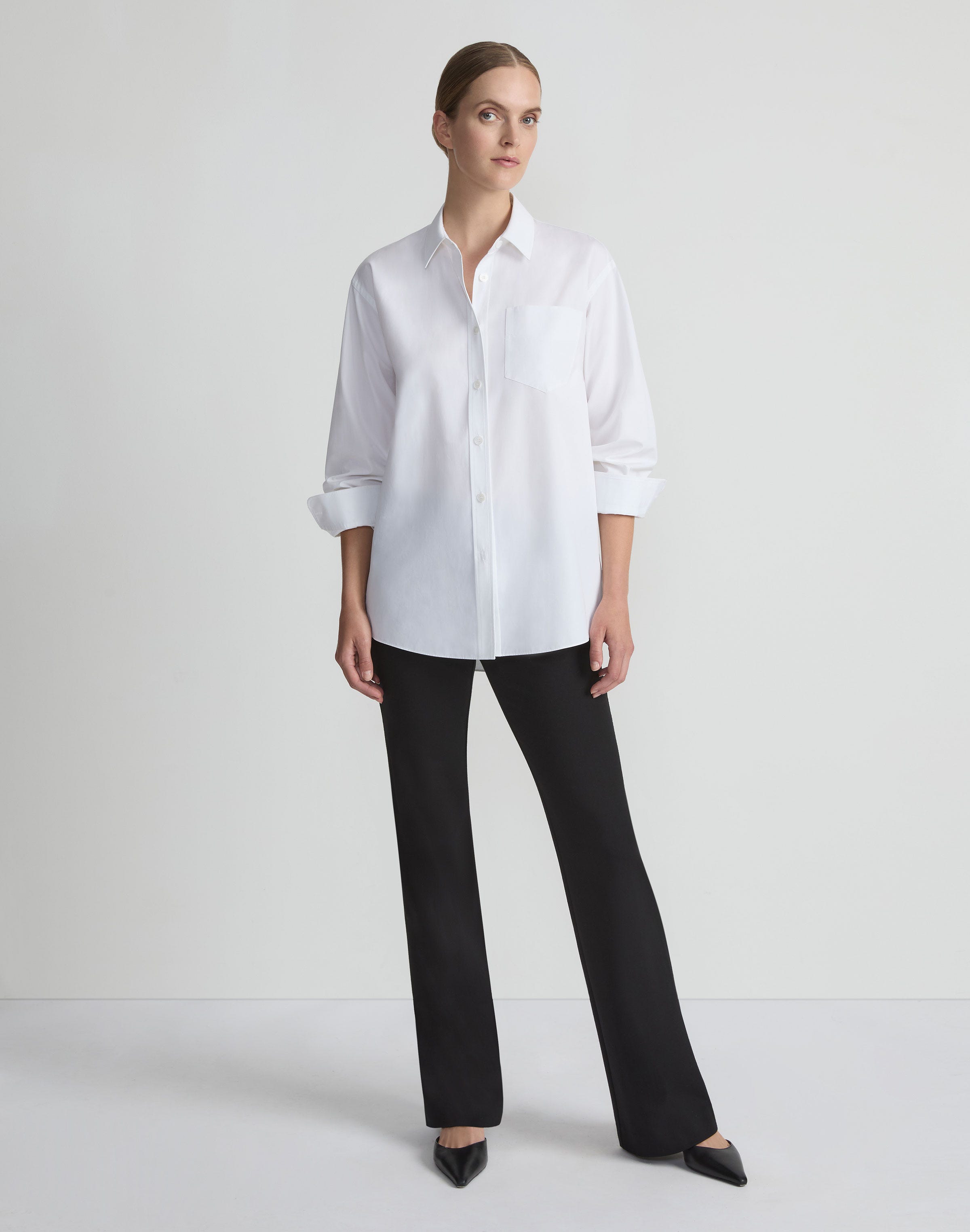 Plus-Size Regenerated Punto Milano Gates Flare Pant
