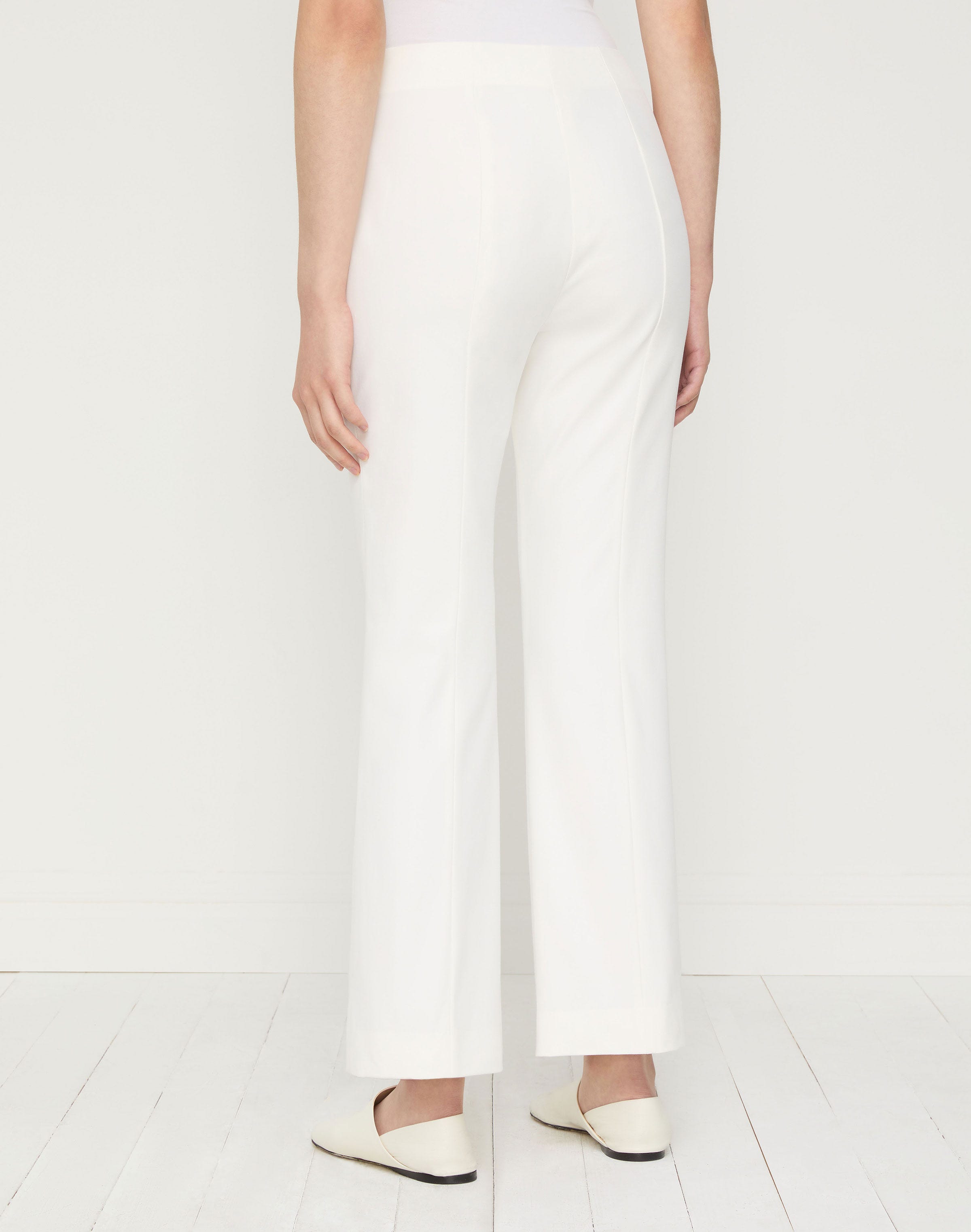 Petite Techno Stretch Twill Vesey Flare Ankle Pant