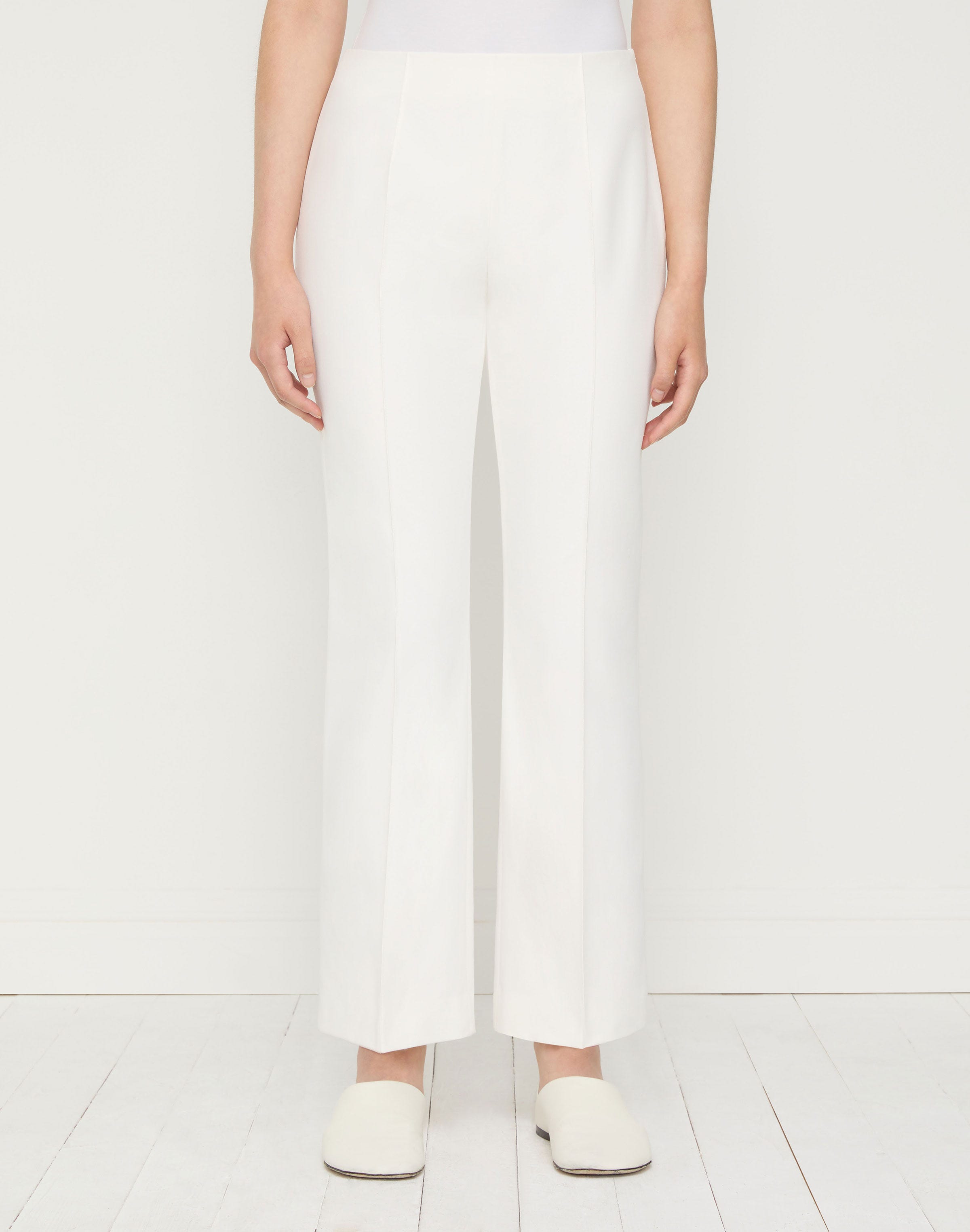 Petite Techno Stretch Twill Vesey Flare Ankle Pant