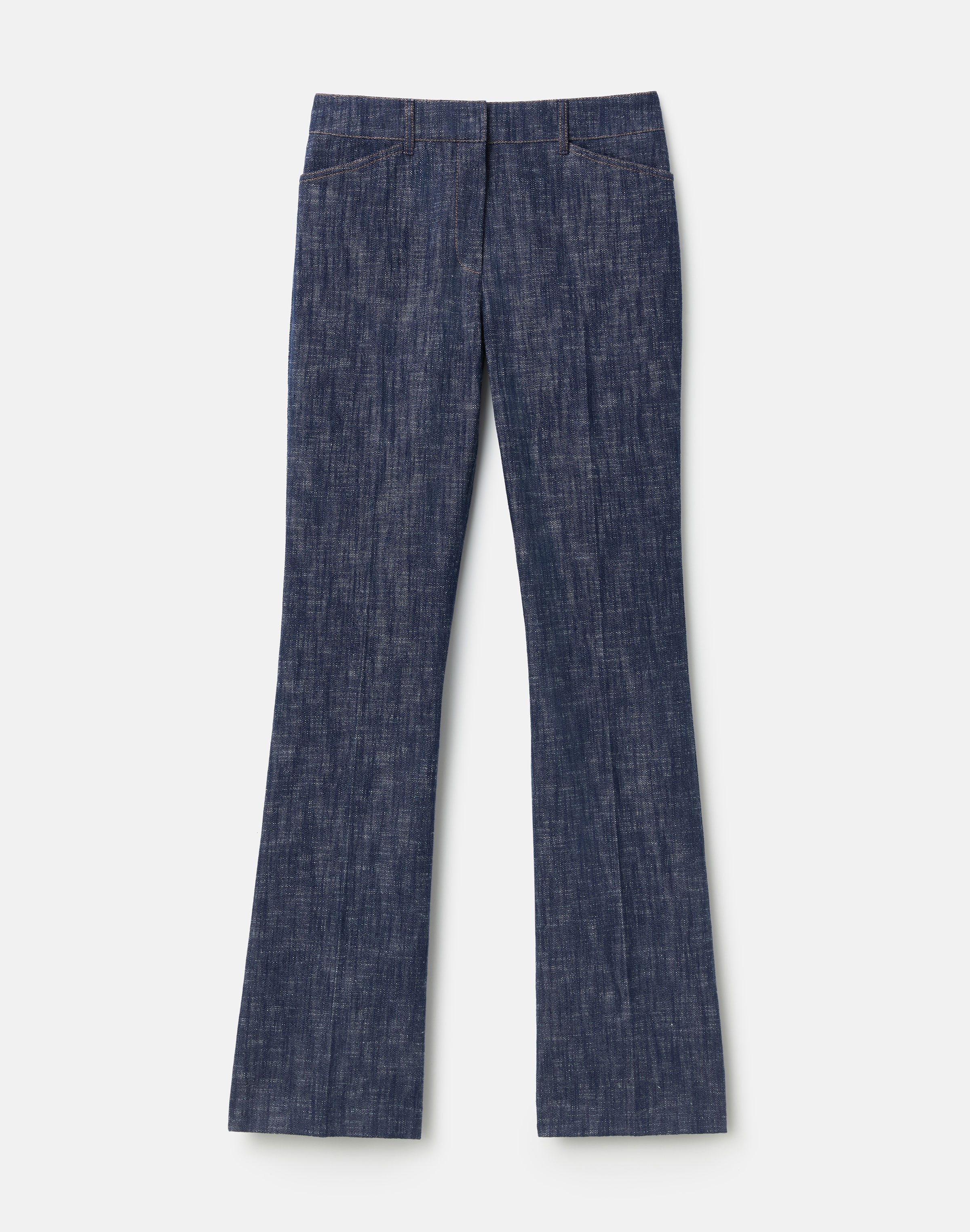 Denim-Effect Twill Reade Flare Pant