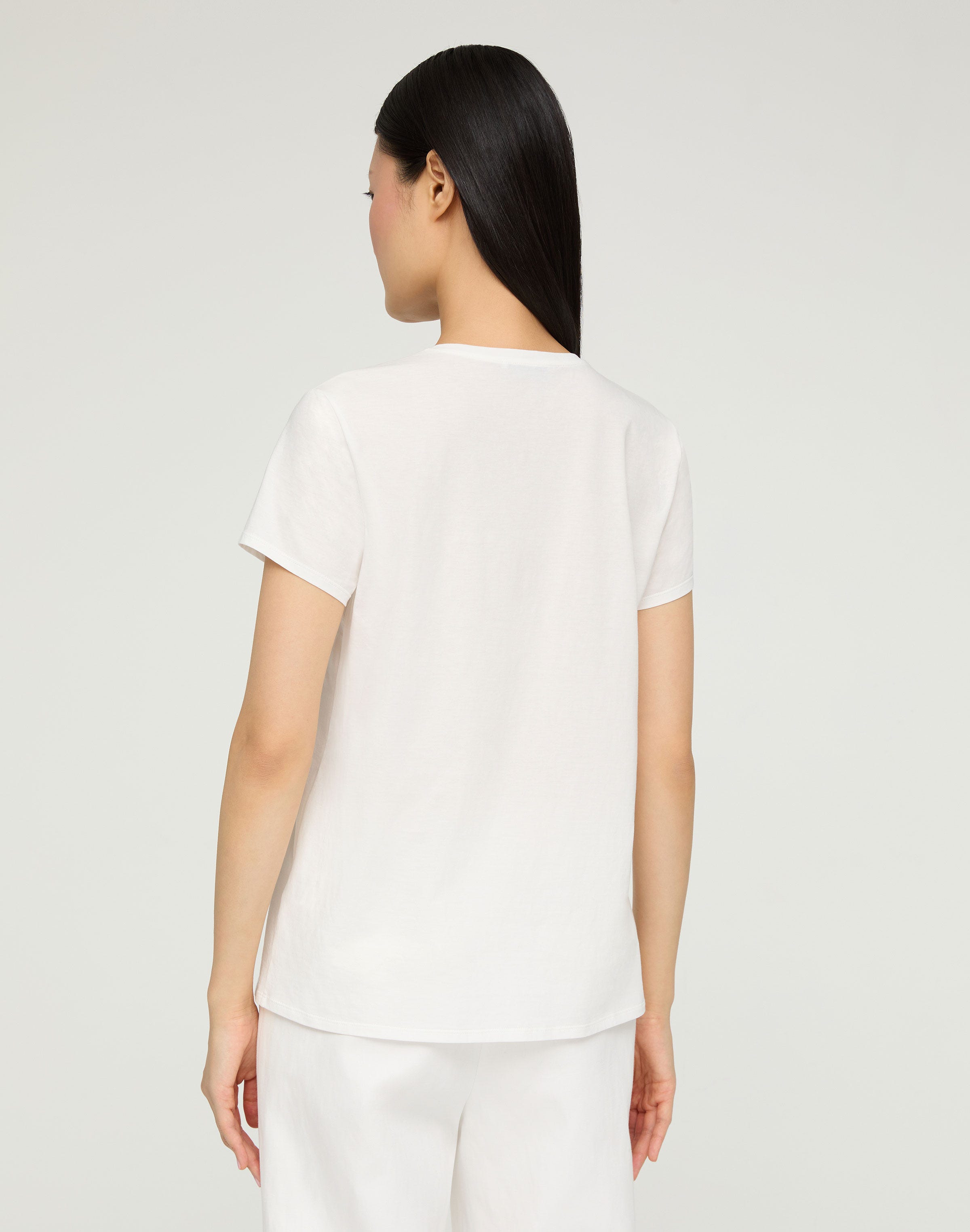 Plus-Size Cotton Jersey V-Neck T-Shirt