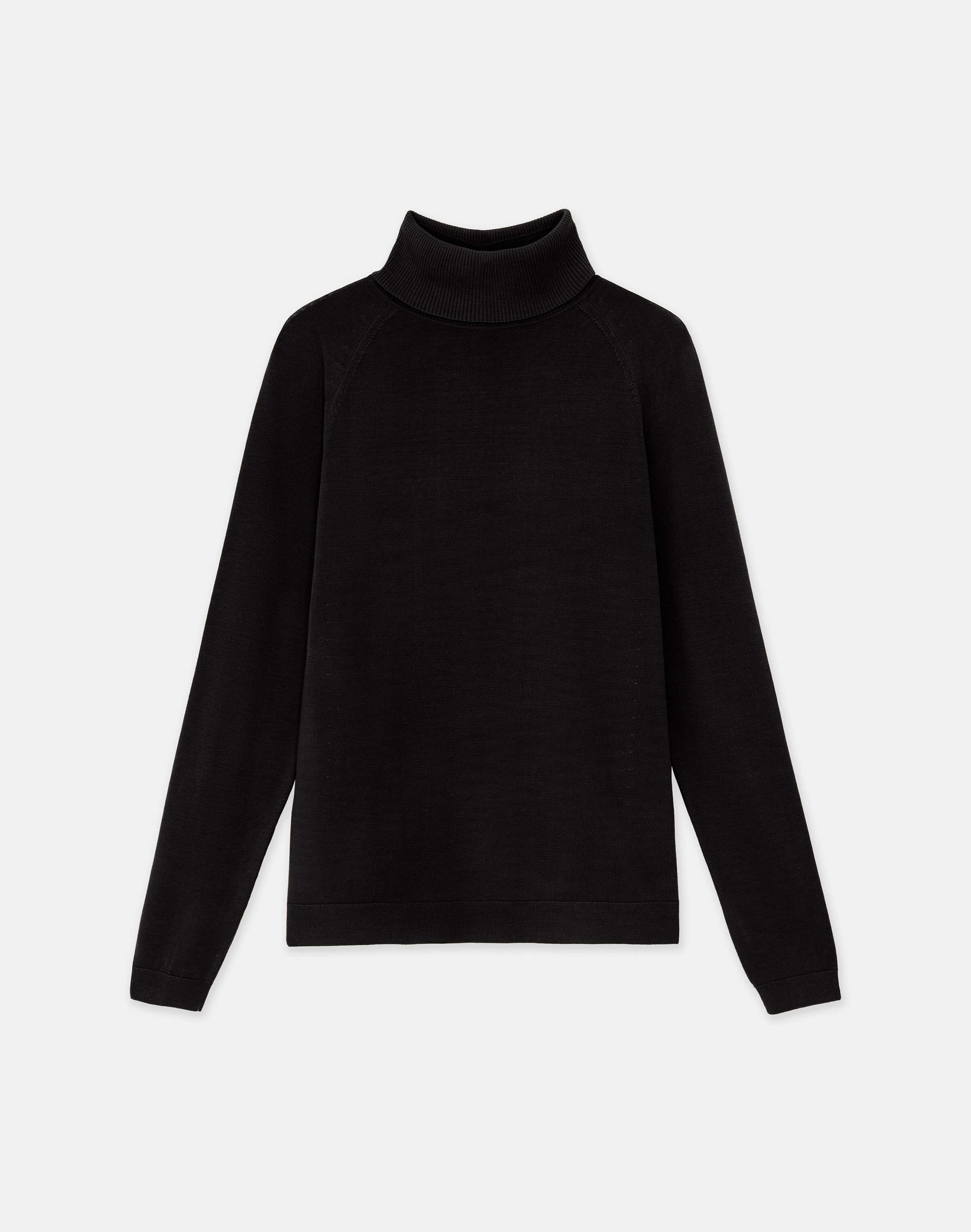 Petite Responsible Matte Crepe Turtleneck Sweater