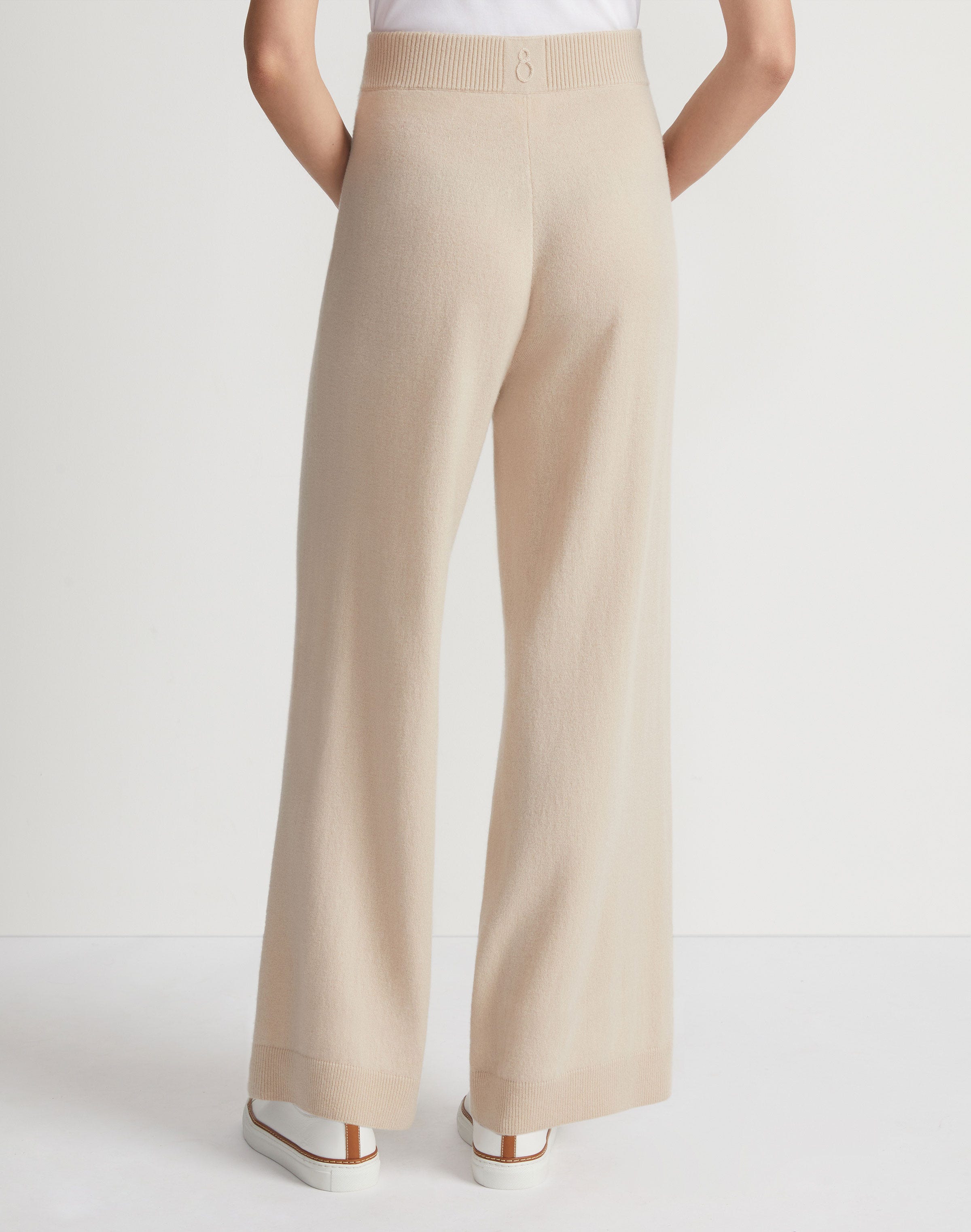 Plus-Size Responsible Wool-Cashmere Wide Leg Pant